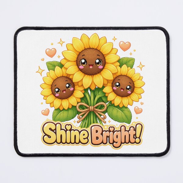 Item preview, Shine Bright Kawaii Sunflowers | Cute Floral Positivity designed and sold by Dulxoz.