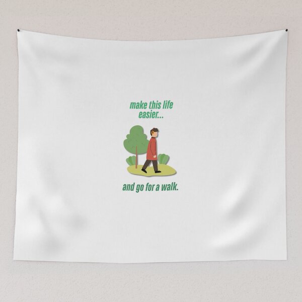 Item preview, Mental Health Walk Reminder Cute Minimal Design designed and sold by DamianMessage.