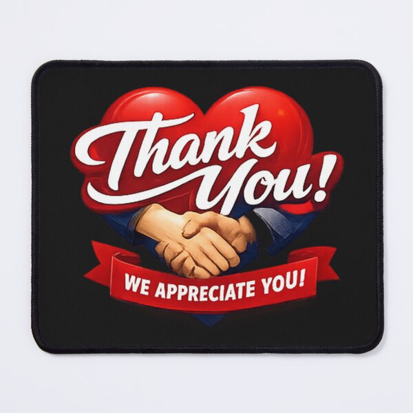 Item preview, Bold We Appreciate You Cartoon Typography designed and sold by Log77.