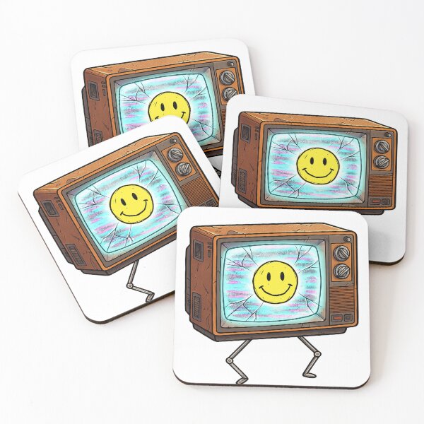 Item preview, Glitch Static Smiley Face TV designed and sold by krish-prints.