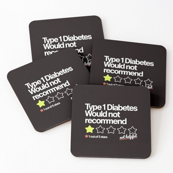Item preview, Type 1 Diabetes Review T-Shirt – Funny T1D One Star Rating Diabetes Awareness designed and sold by Redgiant87x.