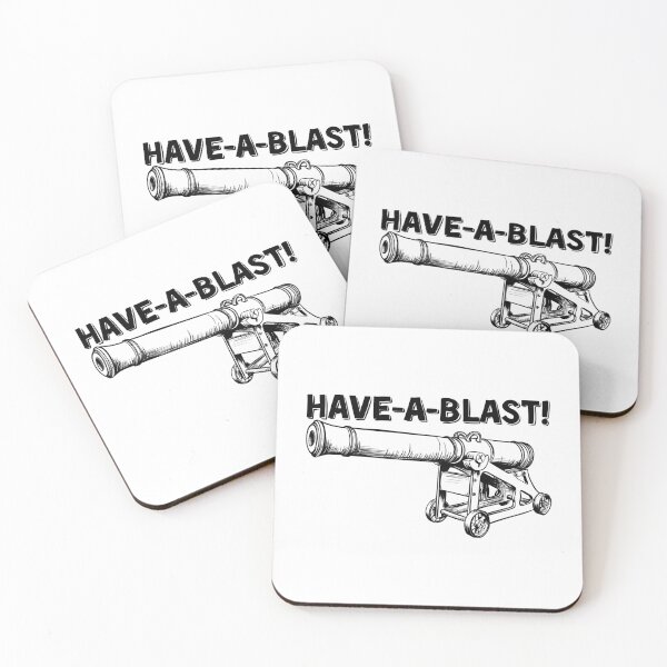 Item preview, Have a Blast! Funny Vintage Cannon Pun designed and sold by Urban Muse And Sultry Hues.