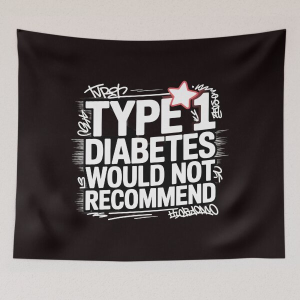Item preview, Type 1 Diabetes Review T-Shirt – One Star Funny Diabetes Rating Would Not Recommend designed and sold by Redgiant87x.
