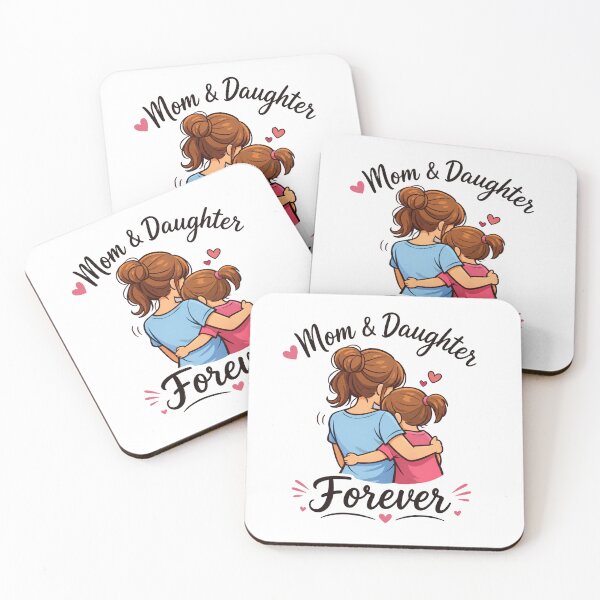 Item preview, Mom & Daughter Forever – Cute Mother Daughter Love Illustration designed and sold by MariMarArt.