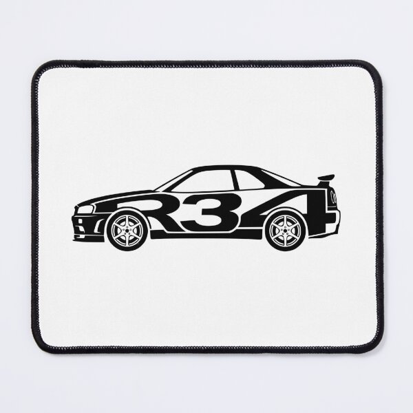 Item preview, R34 GTR Sports Car Silhouette - Modern JDM Drift Tuning designed and sold by Off-Road-Zone.