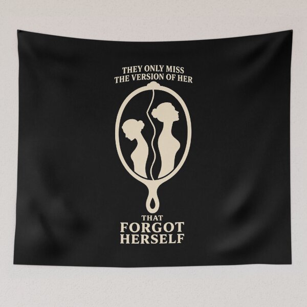 Item preview, They Only Miss The Version Of Her That Forgot Herself – Self Worth Mirror T-Shirt designed and sold by Lyfeinsights.
