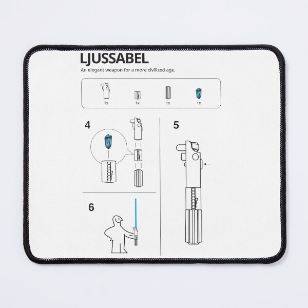 Item preview, Lightsaber Ikea Instructions designed and sold by Rebel Loot.