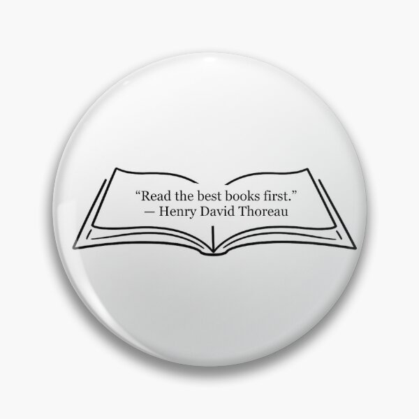 Item preview, Read the Best Books First — Henry David Thoreau Quote designed and sold by The Prose Atelier.