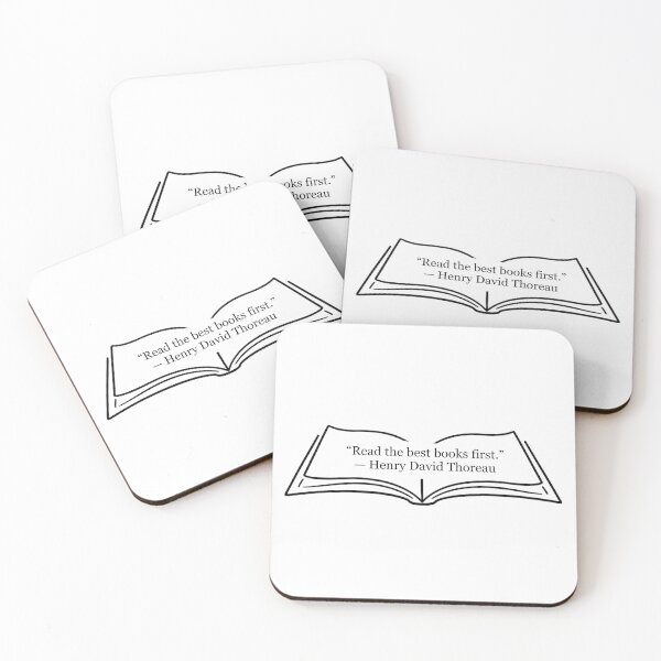 Item preview, Read the Best Books First — Henry David Thoreau Quote designed and sold by The Prose Atelier.