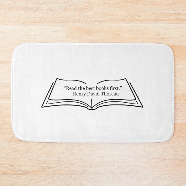 Item preview, Read the Best Books First — Henry David Thoreau Quote designed and sold by The Prose Atelier.