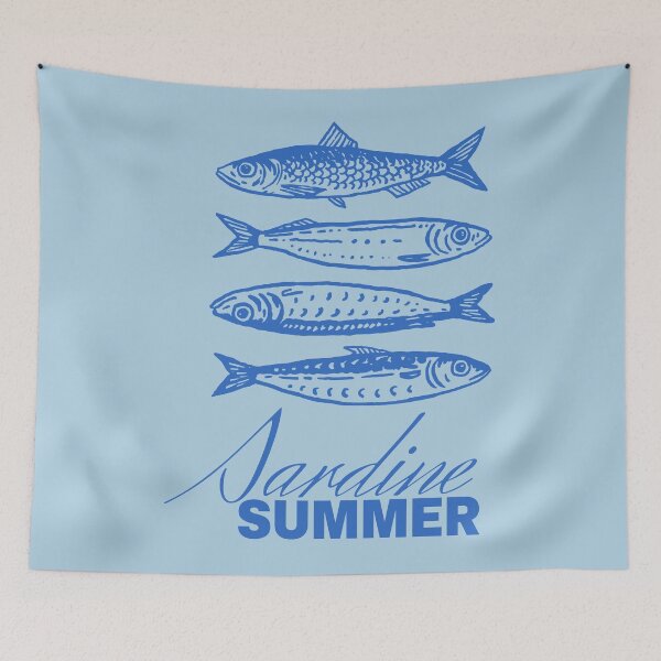 Item preview, Sardine Summer Coastal Fish Art Design designed and sold by GraphicsMark.