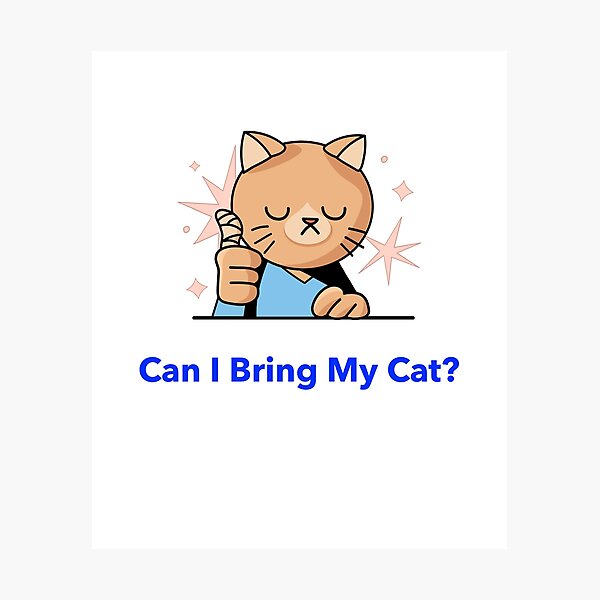 Artikelvorschau, Can I Bring My Cat? Cat entworfen und verkauft von VeneerThreads1.