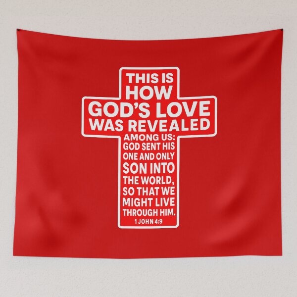 Item preview, 1 John 4:9 God sent His one and only Son into the world designed and sold by plushism.