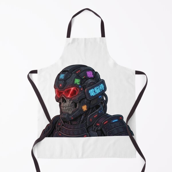 Item preview, Cyberpunk Cyborg Skull Mecha Tech Wear Art designed and sold by JeevanStickers.