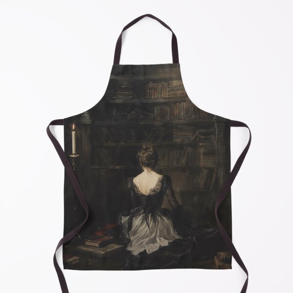 Item preview, Dark Academia Library Girl Gothic Victorian Art designed and sold by DarkHolyQueen.