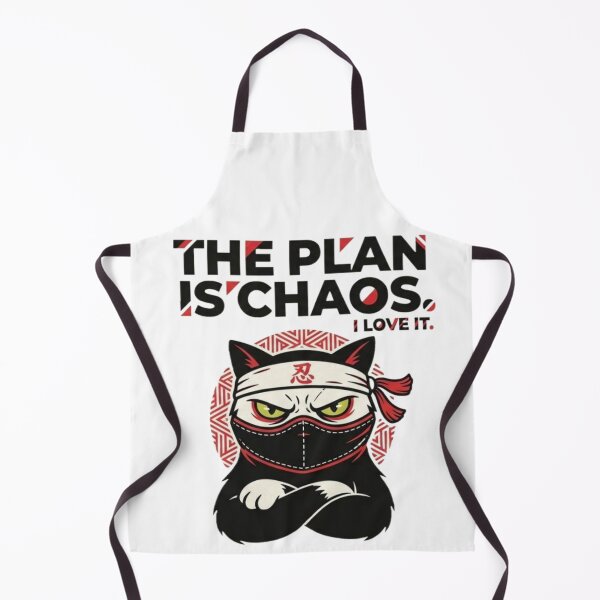 Item preview, Funny Ninja Cat Gift The Plan Is Chaos Cat Lover Shirt Chaos Cat Sticker Badass Cat Gift designed and sold by Dev Mode.