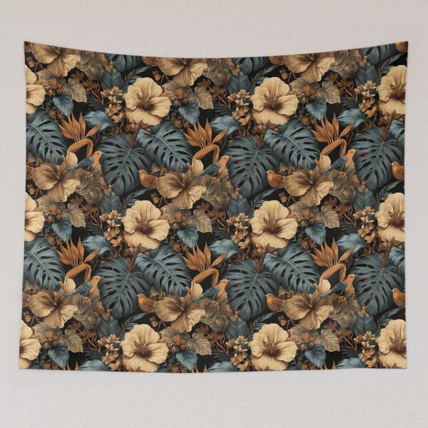 Item preview, Colorful Tropical Flower Print  - Botanical Garden Pattern  - Gifts For Girlfriend designed and sold by RoyalStarsPatts.