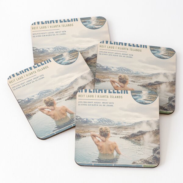 Item preview, Hveravellir Hot Springs - Vintage Iceland designed and sold by MBE-Creative.