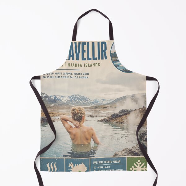Aperçu de l'œuvre Sources chaudes de Hveravellir - Vintage Islande créée et vendue par MBE-Creative.