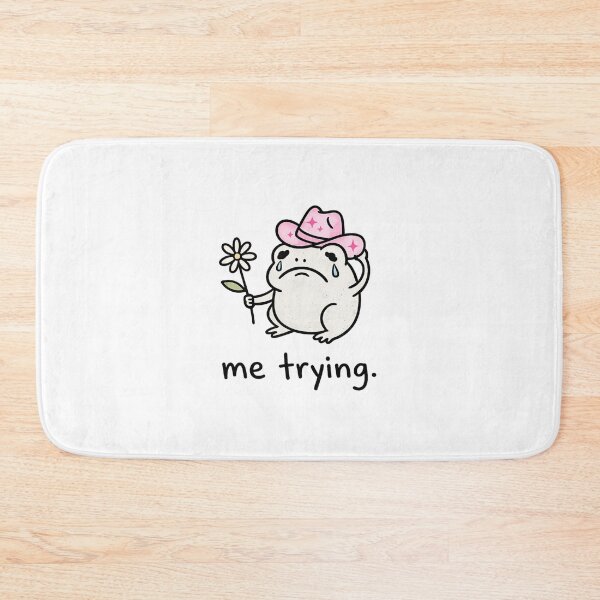Item preview, Me Trying Sad Crying Frog designed and sold by krish-prints.