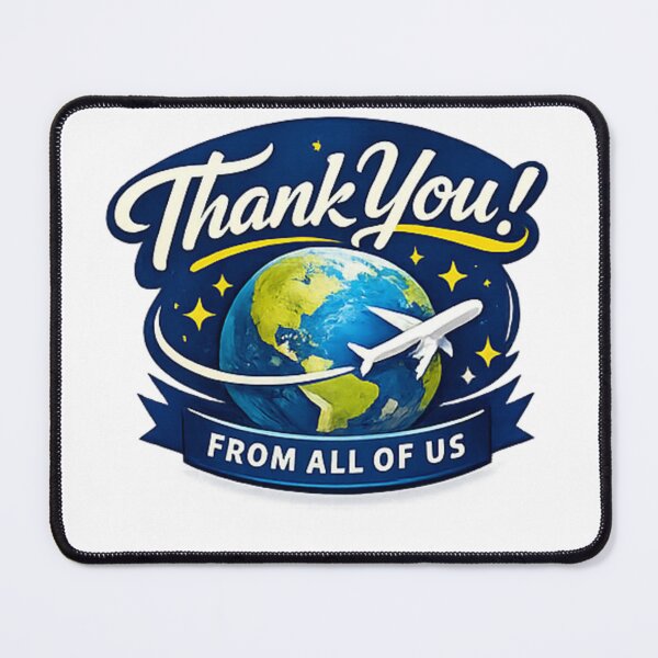 Item preview, Thank You From All Of Us Travel Typography designed and sold by Log77.