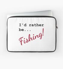 Funda para portátil ¡Prefiero estar pescando! Humorístico