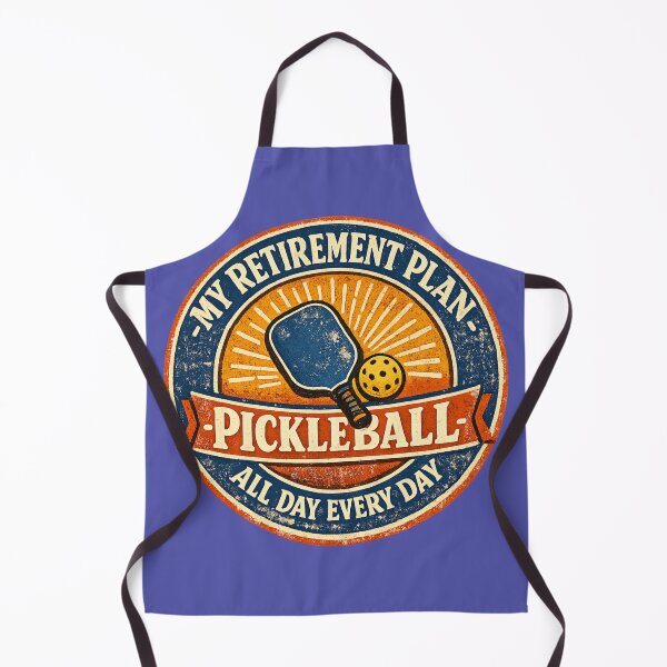 Item preview, My Retirement Plan Pickleball All Day Every Day – Funny Vintage Badge | Pickleball Retiree Gift designed and sold by irfanshikh.