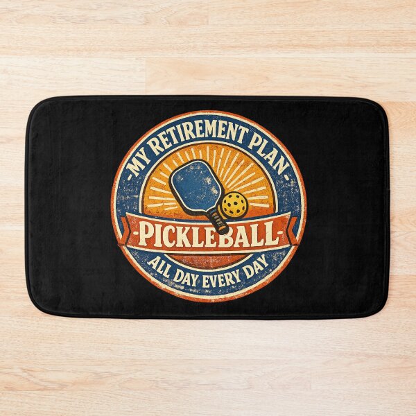 Item preview, My Retirement Plan Pickleball All Day Every Day – Funny Vintage Badge | Pickleball Retiree Gift designed and sold by irfanshikh.