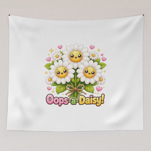 Item preview, Oops A Daisy Kawaii Bouquet | Cute Floral Pun designed and sold by Dulxoz.