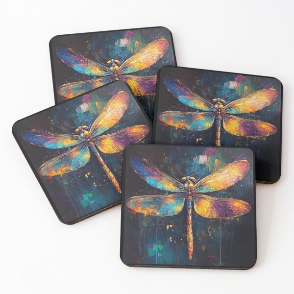Item preview, The Dragonfly's Rainbow Abstract Flight Pattern Artwork  designed and sold by NivyasArtistry.