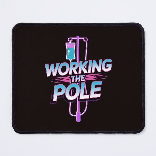 Item preview, Working The Pole Nurse Shirt – Quirky Nurse Outfit with Medical Humor designed and sold by Redgiant87x.