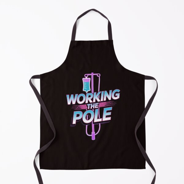 Item preview, Working The Pole Nurse Shirt – Quirky Nurse Outfit with Medical Humor designed and sold by Redgiant87x.