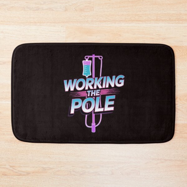 Item preview, Working The Pole Nurse Shirt – Quirky Nurse Outfit with Medical Humor designed and sold by Redgiant87x.