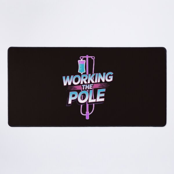 Item preview, Working The Pole Nurse Shirt – Quirky Nurse Outfit with Medical Humor designed and sold by Redgiant87x.