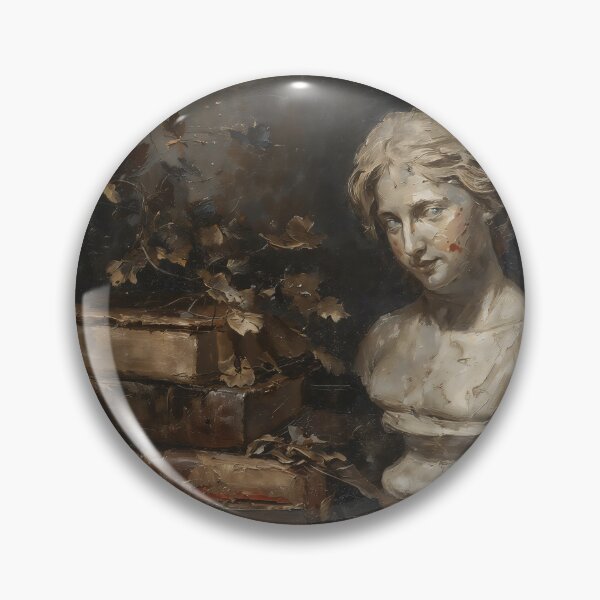 Item preview, Mysterious Bust Antique Books Gothic Still Life Art designed and sold by DarkHolyQueen.