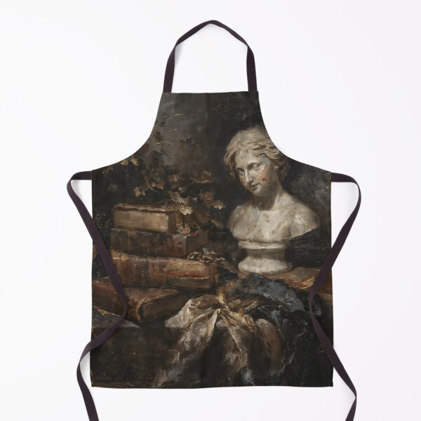 Item preview, Mysterious Bust Antique Books Gothic Still Life Art designed and sold by DarkHolyQueen.