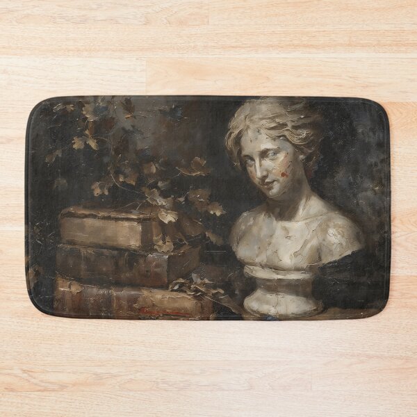 Item preview, Mysterious Bust Antique Books Gothic Still Life Art designed and sold by DarkHolyQueen.