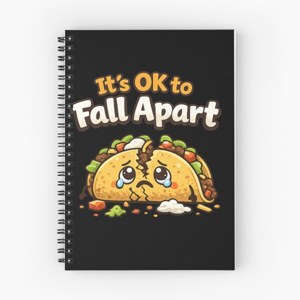 Item preview, It's Ok to Fall Apart Taco Funny Falling Apart Taco Retro Food Meme Tee designed and sold by Zbixu.