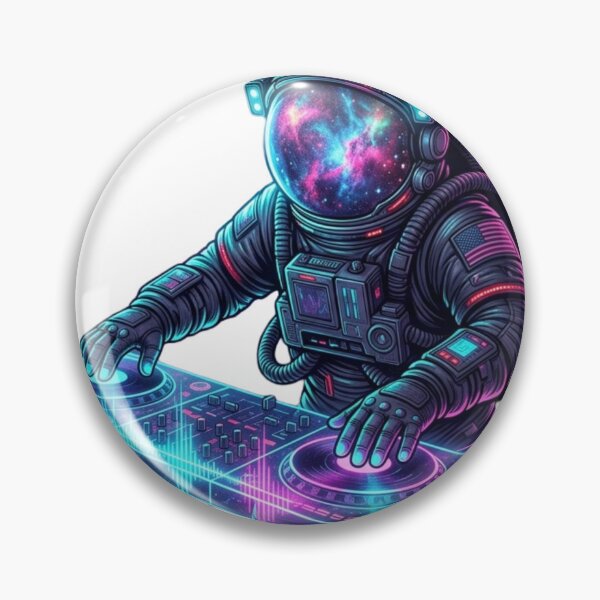 Item preview, Cosmic Astronaut DJ Galaxy Music Beats designed and sold by JeevanStickers.