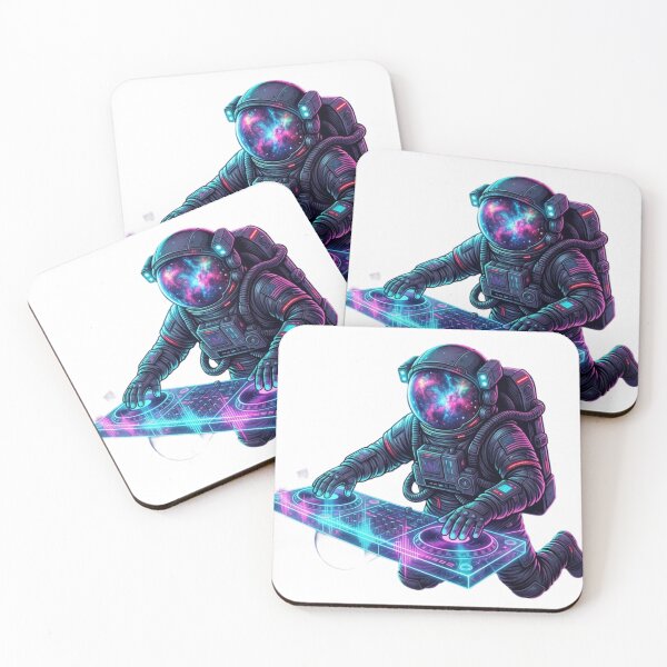 Item preview, Cosmic Astronaut DJ Galaxy Music Beats designed and sold by JeevanStickers.