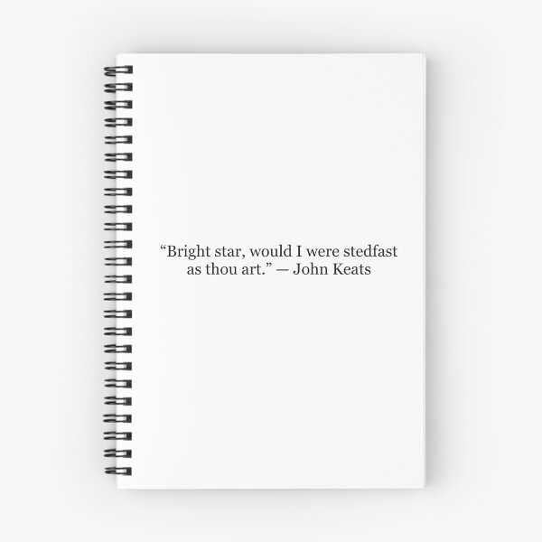 Item preview, Bright Star, Would I Were Stedfast as Thou Art — John Keats Quote designed and sold by The Prose Atelier.