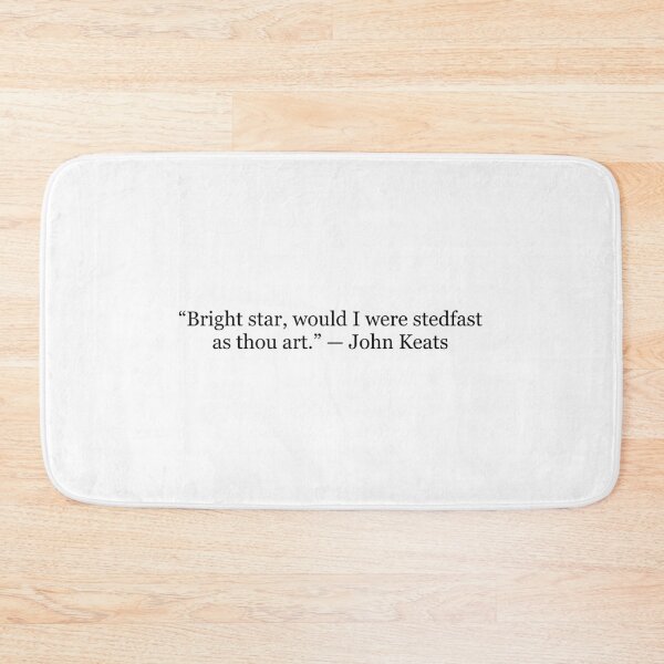 Item preview, Bright Star, Would I Were Stedfast as Thou Art — John Keats Quote designed and sold by The Prose Atelier.