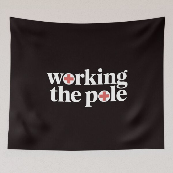 Item preview, Working The Pole Nurse Shirt – Funny Nursing Joke apparel for Nurse Life Lovers designed and sold by Redgiant87x.