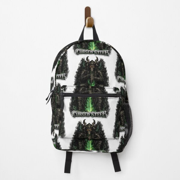 Item preview, Cursed Steel Skeleton Samurai Warrior With Green Flame Sword Sticker designed and sold by Ecocrushstudio.