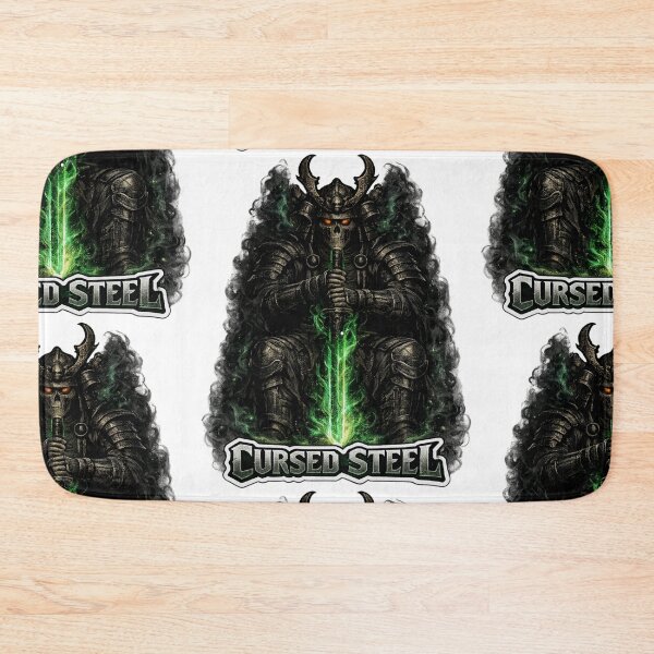 Item preview, Cursed Steel Skeleton Samurai Warrior With Green Flame Sword Sticker designed and sold by Ecocrushstudio.
