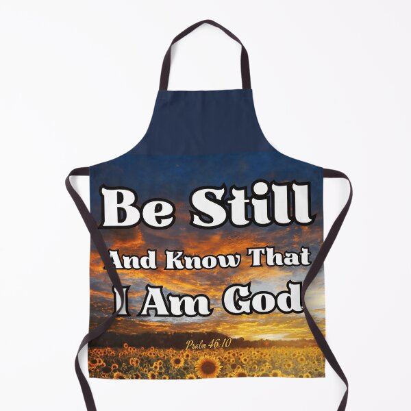 Item preview, Be Still and Know that I am God Bible Scripture Verse Sunflower Sunset Christian Gift designed and sold by Ceramic Scripture.
