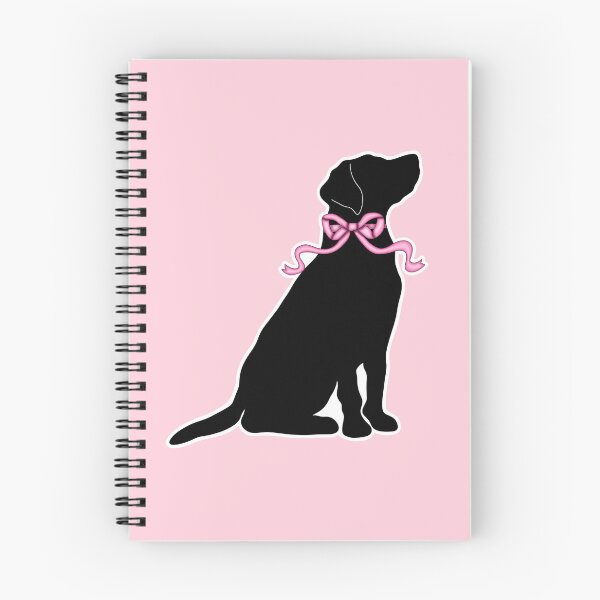 Item preview, Coquette Labrador Retriever Silhouette with Pink Ribbon Bow designed and sold by Kaimarbe | Cute Stickers & Apparel.