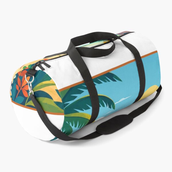 Item preview, Tropical Beach Paradise Coastal Landscape Illustration designed and sold by PixelParinda.
