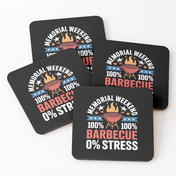 Item preview, Memorial Weekend. 100% barbecue, 0% stress. designed and sold by InkRebelia.