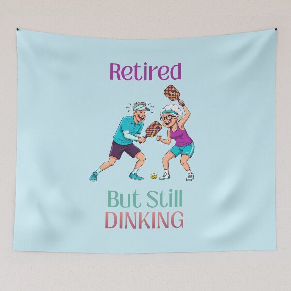 Item preview, Retired But Still Dinking Funny Tee For Pickleball Players designed and sold by WearFine.
